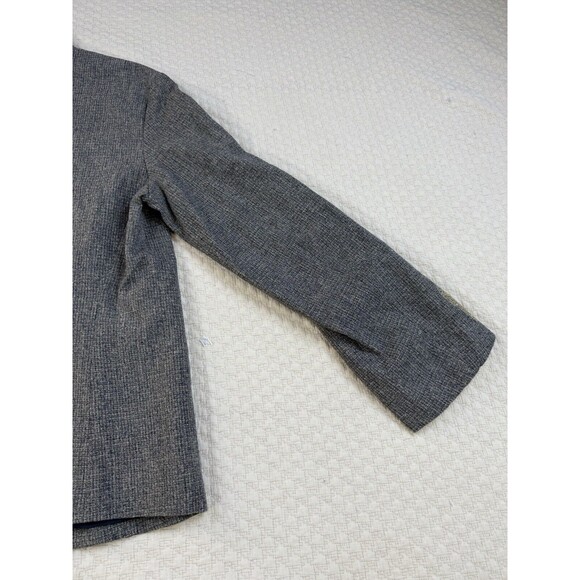 Dries Van Noten Jacket Embellished Cuffs Linen Blend‎ | Gray | Women's Size 44 M - Picture 10 of 13